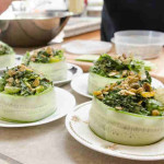 salad in bowls